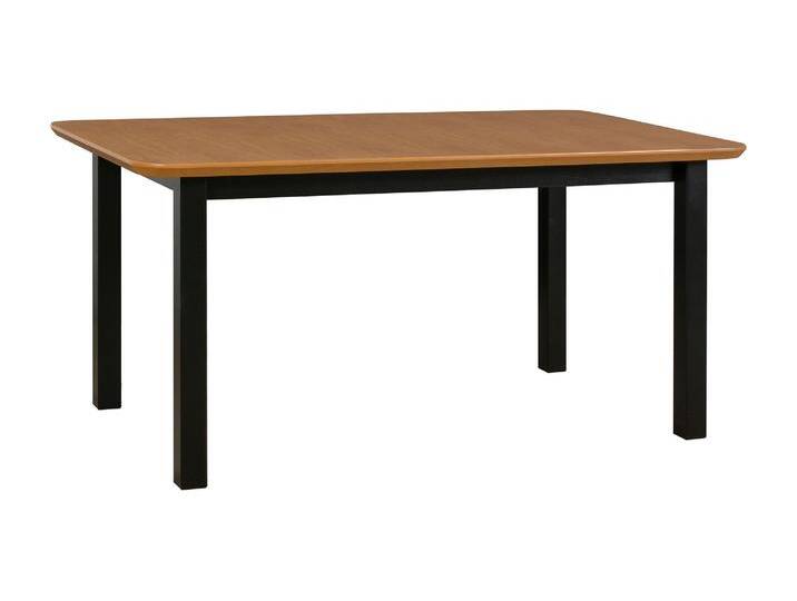 Esszimmertisch SARMIT in Schwarz/Eiche, Abmessung 80 x 140/180 cm (B x T), Tischplattenhöhe von 32 mm, Oberfläche furniert, schöne Maserung von easyMÖBEL