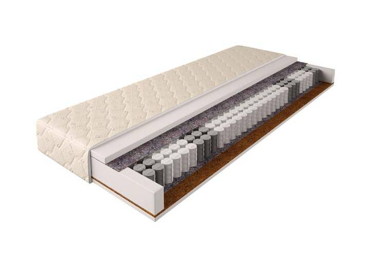 Federkernmatratze, 90x200 cm, Steppstoff, Härtegrad H2 & H3, 17 cm hoch von easyMÖBEL