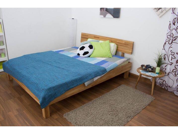 Futonbett / Massivholzbett Wooden Nature 01 Eiche geölt - Liegefläche 160 x 200 cm (B x L) von easyMÖBEL