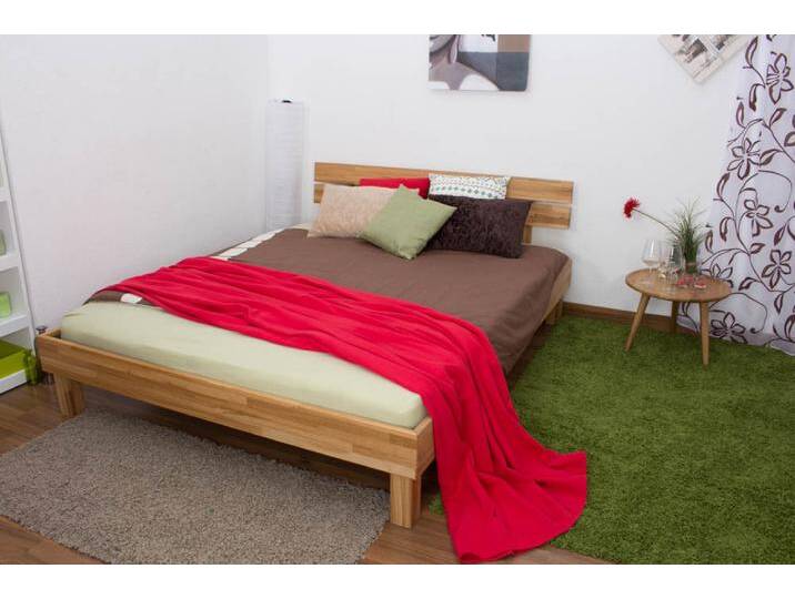 Futonbett / Massivholzbett Wooden Nature 03 Eiche geölt 160 x 200 cm Liegefläche Modernes Design Stabile Konstruktion Hochwertige Verarbeit von easyMÖBEL