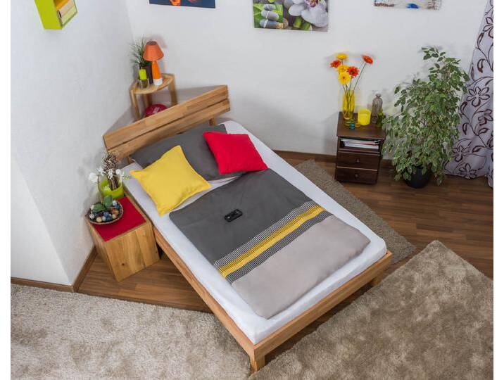 Futonbett / Massivholzbett Wooden Nature 03 Kernbuche geölt - Liegefläche 120 x 200 cm (B x L) von easyMÖBEL