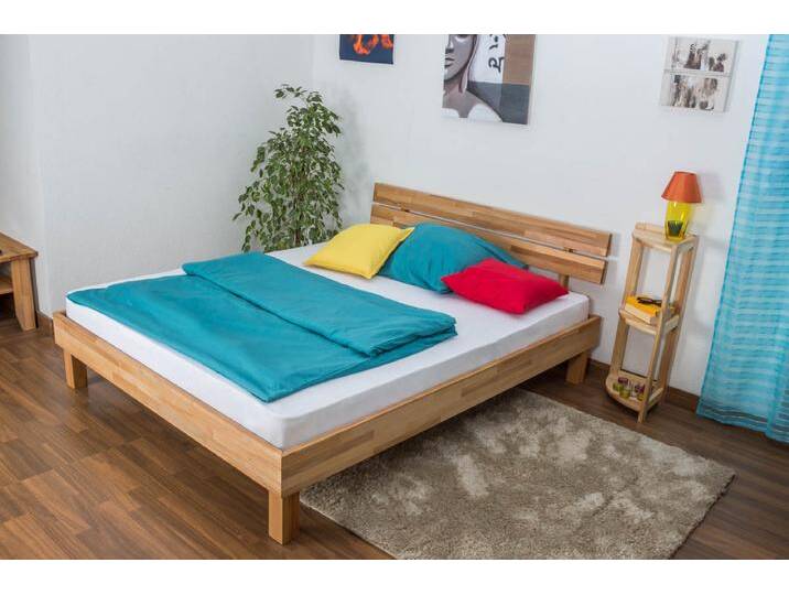 Futonbett / Massivholzbett Wooden Nature 03 Kernbuche geölt - Liegefläche 160 x 200 cm (B x L) von easyMÖBEL