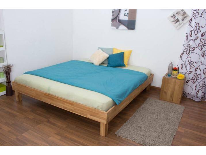Futonbett / Massivholzbett Wooden Nature 04 Eiche geölt - Liegefläche 180 x 200 cm (B x L) von easyMÖBEL