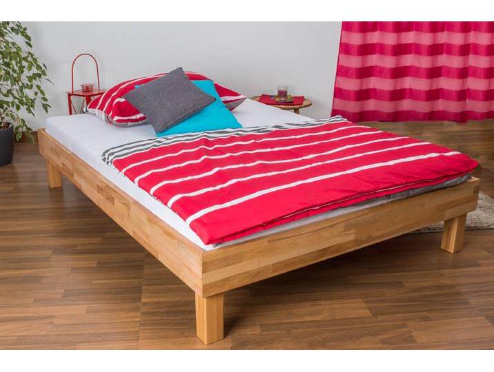 Futonbett / Massivholzbett Wooden Nature 04 Kernbuche geölt - Liegefläche 140 x 200 cm (B x L) von easyMÖBEL