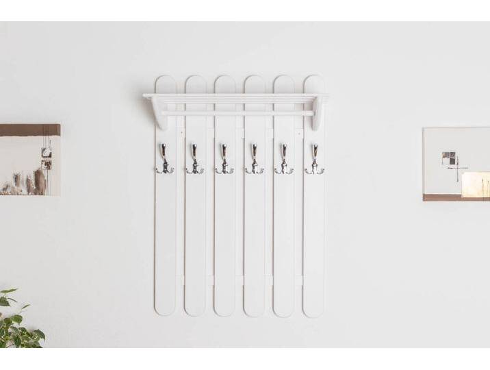 Garderobe Kiefer massiv Vollholz weiß lackiert Junco 347 – Abmessung 100 x 70 x 33 cm Garderobe Kiefer massiv Vollholz weiß lackiert Junco 347 – Abmessung 100 x 70 x 33 cm von easyMÖBEL