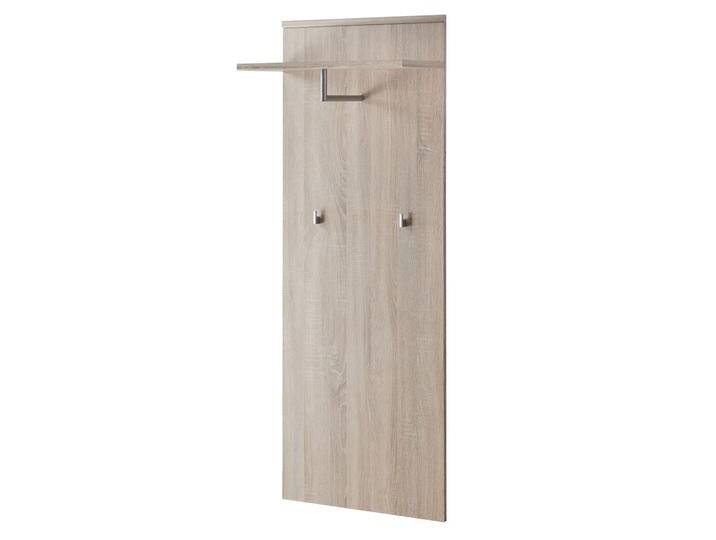 Garderobe mit zwei Haken und eine Kleiderstange, Farbe: Eiche Sonoma - Abmessungen: 157 x 60 x 28 cm (H x B x T), mit Regal von easyMÖBEL