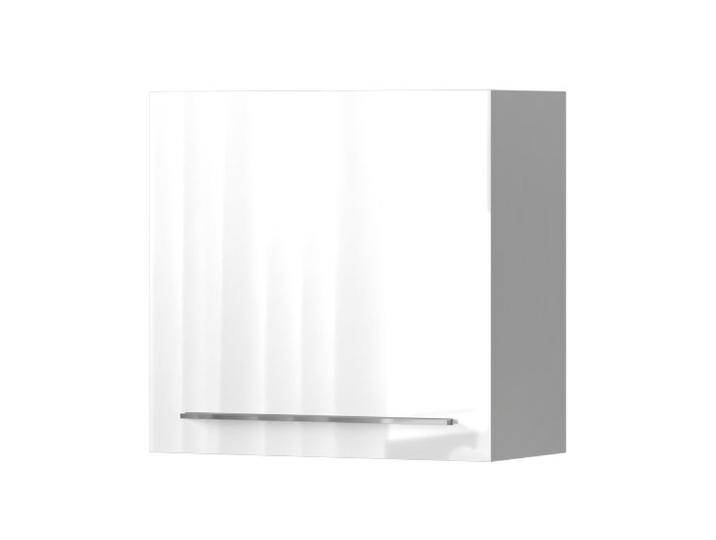 Hängeschrank Garim 38, Farbe: Weiß Hochglanz - Abmessungen: 57 x 60 x 29 cm (H x B x T) von easyMÖBEL