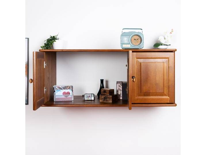 Hängeschrank Kiefer Vollholz massiv Eichefarben 024- Abmessung 50 x 120 x 60 cm (H x B x T) von easyMÖBEL