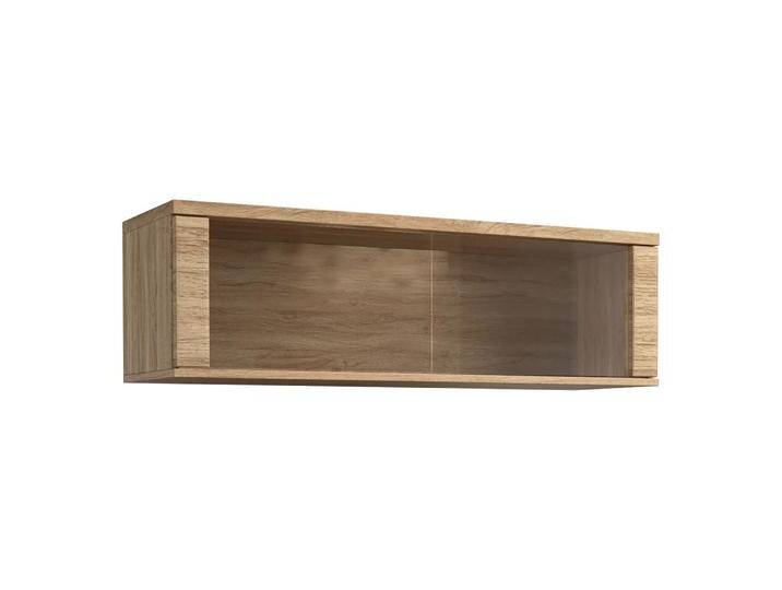 Hängevitrine Buzet 13, Farbe: Eiche, teilmassiv - Abmessungen: 35 x 116 x 40 cm (H x B x T) von easyMÖBEL