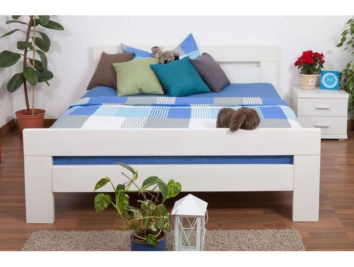 Jugendbett Easy Premium Line K6, 160 x 200 cm Buche Vollholz massiv weiß lackiert Jugendbett Easy Premium Line K6, 160 x 200 cm Buche Vollholz massiv weiß lackiert von easyMÖBEL