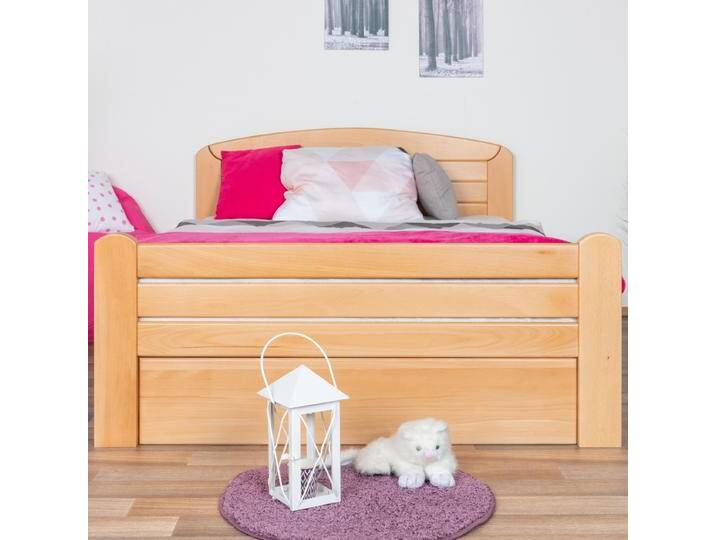Jugendbett Easy Premium Line K7 140x200 cm Buche Vollholz massiv Natur 2 Schubladen Abdeckblende Modernes Design Stabile Ausführung Jugendbett Easy Premium Line K7 140x200 cm Buche Vollholz massiv Natur 2 Schubladen Abdeckblende Modernes Design Stabile Ausführung von easyMÖBEL