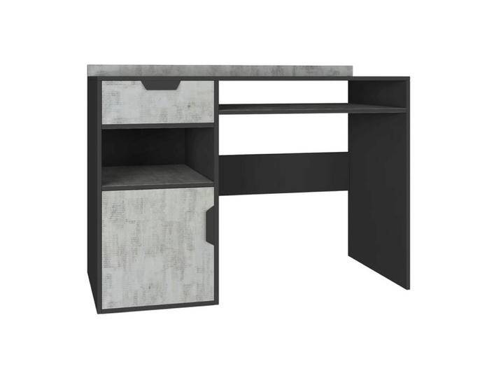 Jugendzimmer Schreibtisch Sprimont 09, Farbe: Dunkelgrau / Grau - Abmessungen: 85 x 125 x 55 cm (H x B x T) von easyMÖBEL