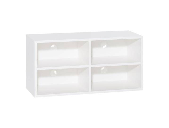 Jugendzimmer TV-Unterschrank Marincho 54 Weiß 4 Fächer modernes Design 53 x 106 x 42 cm vielseitig kombinierbar von easyMÖBEL
