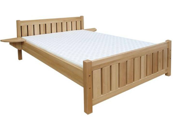 Kinderbett / Jugendbett Buche massiv Vollholz natur 106, inkl. Lattenrost - Abmessung 140 x 200 cm von easyMÖBEL