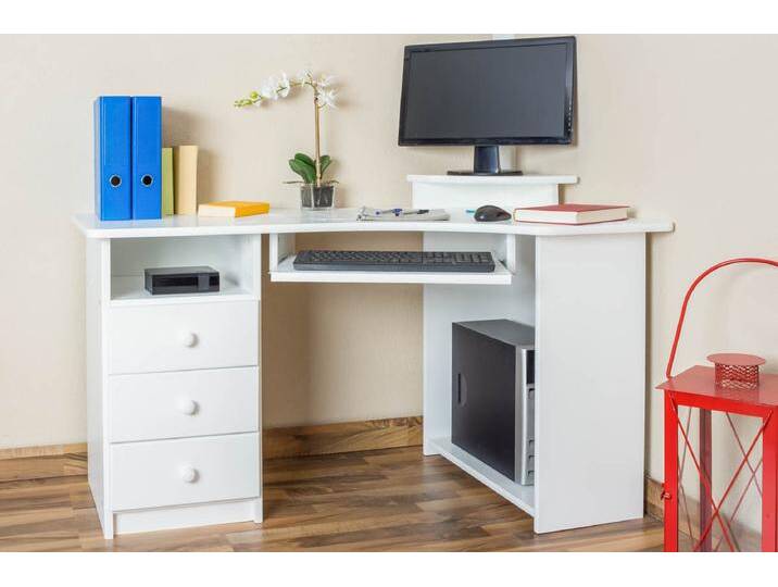 Kinderschreibtisch weiß Holz von easyMÖBEL