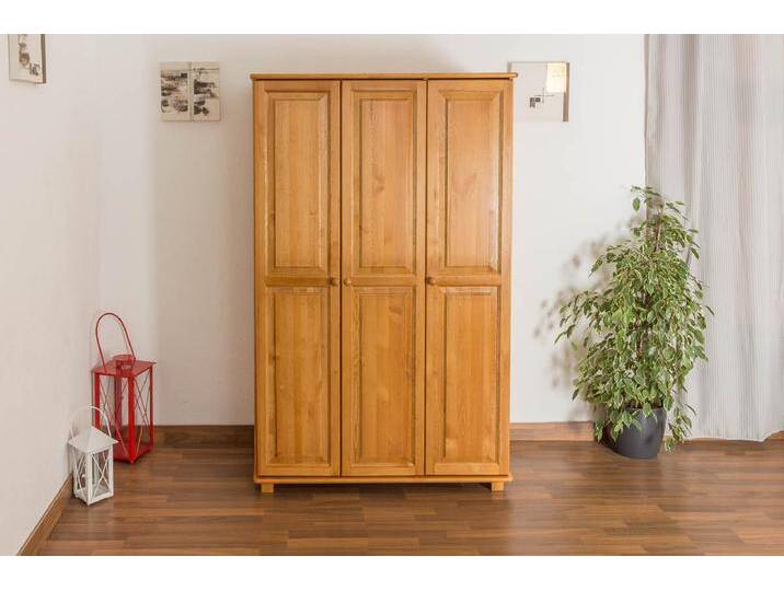 Kleiderschrank Holz Erlefarben 016 - Abmessung 190 x 120 x 60 cm (H x B x T) von easyMÖBEL