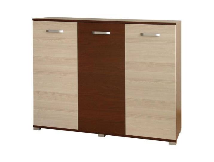 Kommode Cikupa 36, Farbe: Nuss / Ulme - Abmessungen: 103 x 130 x 40 cm (H x B x T) von easyMÖBEL