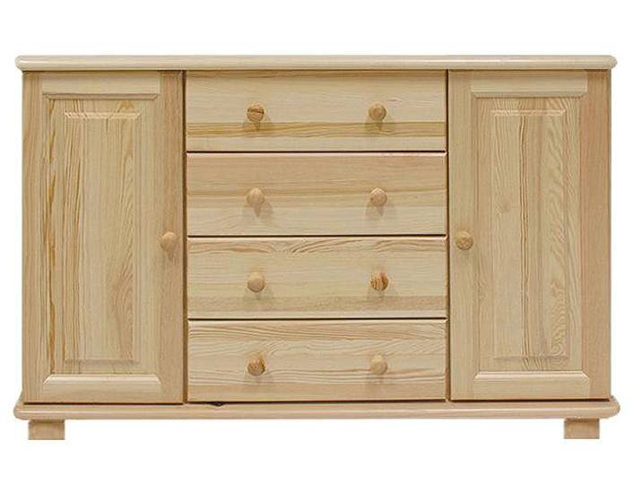Kommode Kiefer massiv Vollholz natur 038 - Abmessung 78 x 118 x 47 cm (H x B x T) von easyMÖBEL