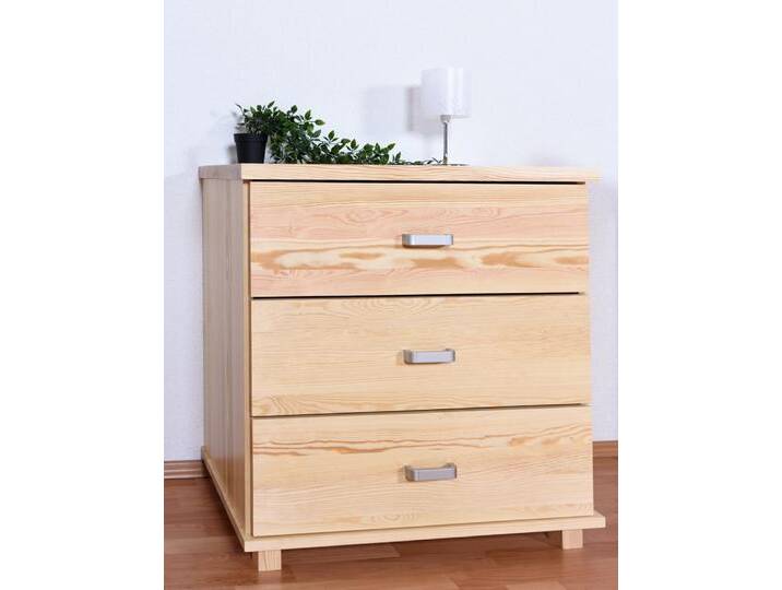 Kommode Kiefer massiv Vollholz natur Columba 13 - Abmessungen: 78 x 80 x 50 cm (H x B x T) von easyMÖBEL