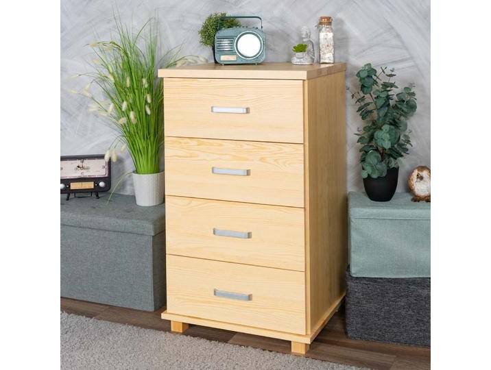 Kommode Kiefer massiv Vollholz natur Columba 19 - Abmessung 101 x 60 x 50 cm (H x B x T) von easyMÖBEL