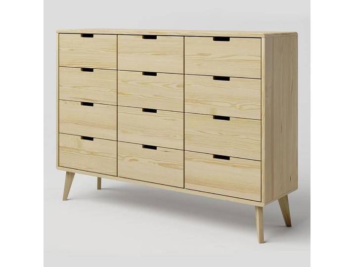 Kommode Kiefer massiv natur Aurornis 41 - Abmessungen: 104 x 142 x 40 cm (H x B x T) von easyMÖBEL