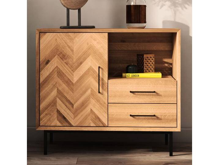 Kommode Kumeu 33 Kernbuche massiv geölt - Abmessungen: 80 x 97 x 45 cm (H x B x T) von easyMÖBEL