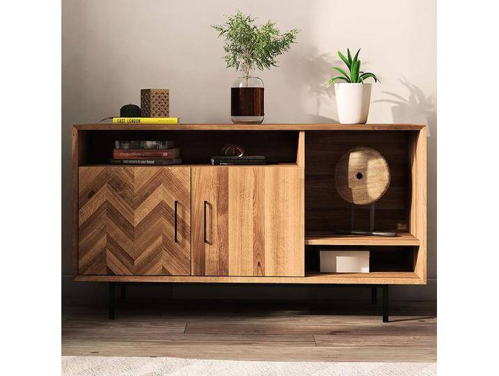 Kommode Kumeu 37 Kernbuche massiv geölt - Abmessungen: 80 x 144 x 45 cm (H x B x T) von easyMÖBEL