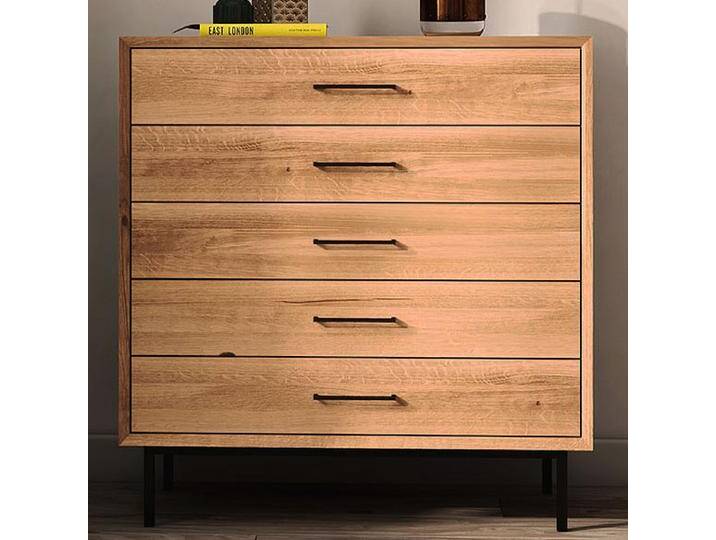 Kommode Kumeu 44 Kernbuche massiv geölt - Abmessungen: 95 x 97 x 45 cm (H x B x T) von easyMÖBEL