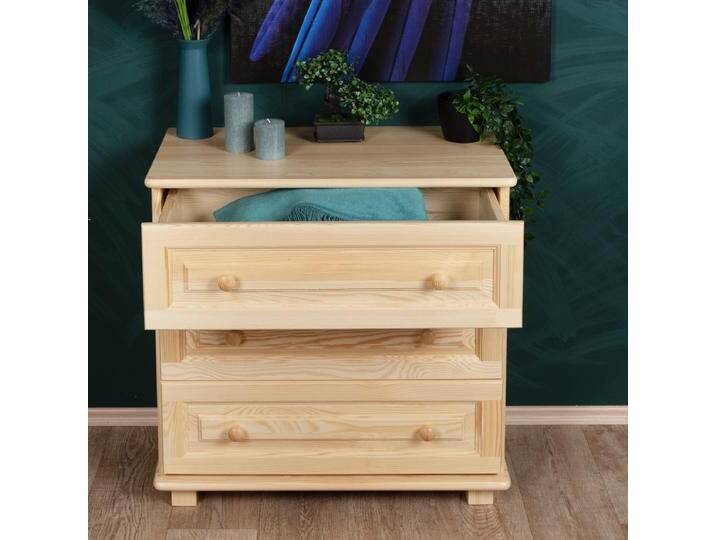 Kommode Massivholz 015 - Abmessung 78 x 80 x 42 cm (H x B x T) von easyMÖBEL