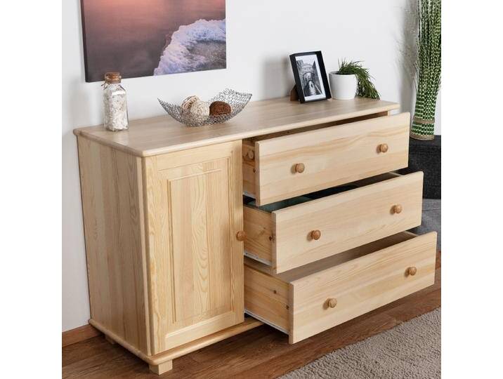 Kommode Massivholz 037 - 78 x 118 x 42 cm (H x B x T) von easyMÖBEL