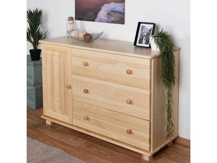 Kommode Massivholz 037 - Abmessung 78 x 118 x 42 cm (H x B x T) von easyMÖBEL