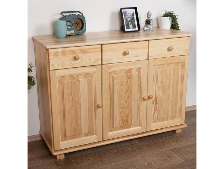 Kommode Massivholz 041 - Abmessung 85 x 118 x 42 cm (H x B x T) von easyMÖBEL