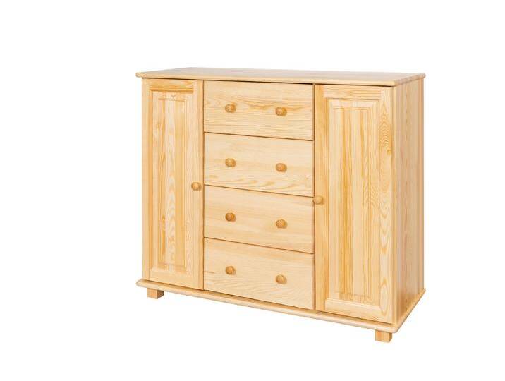 Kommode Massivholz 042 - Abmessung 100 x 118 x 47 cm (H x B x T) von easyMÖBEL