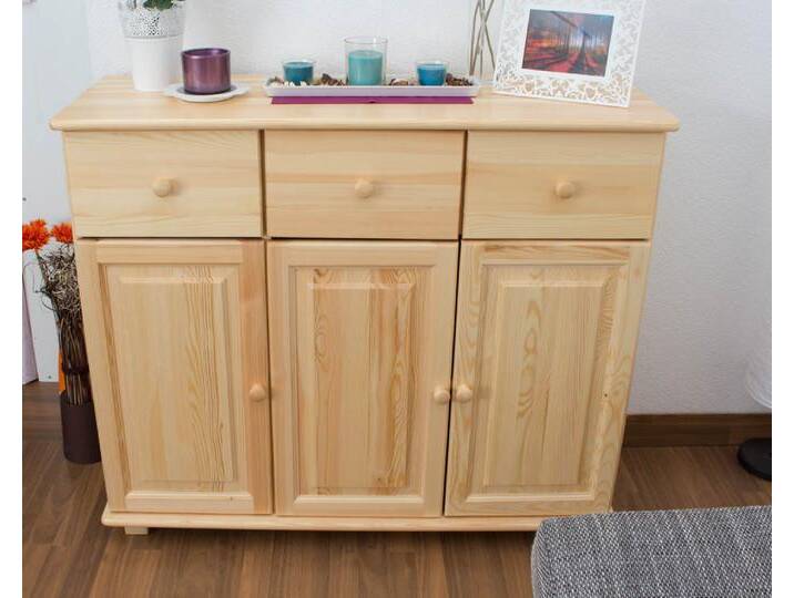 Kommode Massivholz 043 - 100 x 118 x 42 cm (H x B x T) von easyMÖBEL