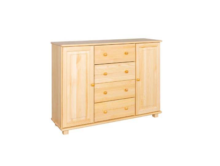 Kommode Massivholz 044 - Abmessung 100 x 136 x 42 cm (H x B x T) von easyMÖBEL