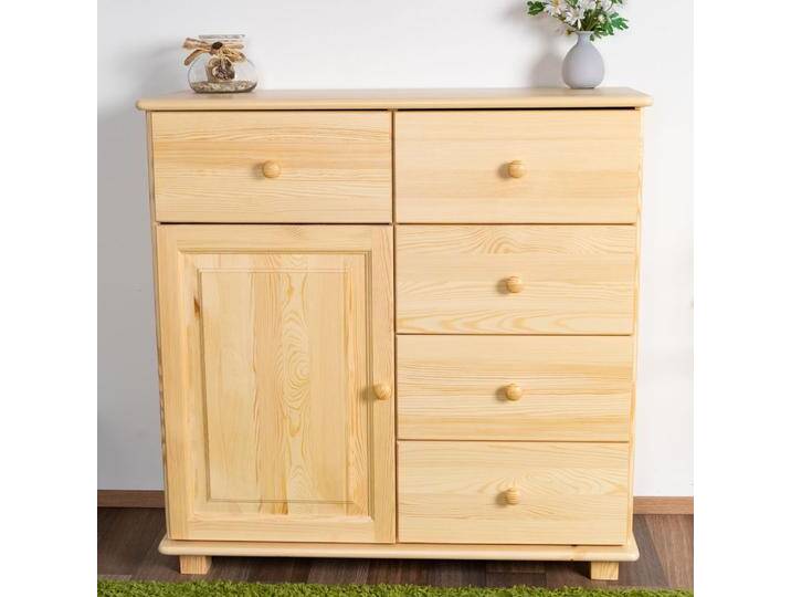 Kommode Massivholz 049 - Abmessung 100 x 100 x 42 cm (H x B x T) von easyMÖBEL