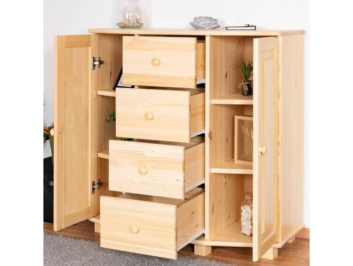 Kommode Massivholz 051 - 100 x 100 x 47 cm (H x B x T) von easyMÖBEL