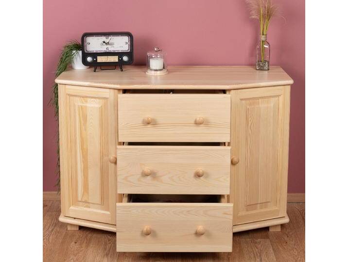 Kommode Massivholz 054 - Abmessung 78 x 118 x 47 cm (H x B x T) von easyMÖBEL