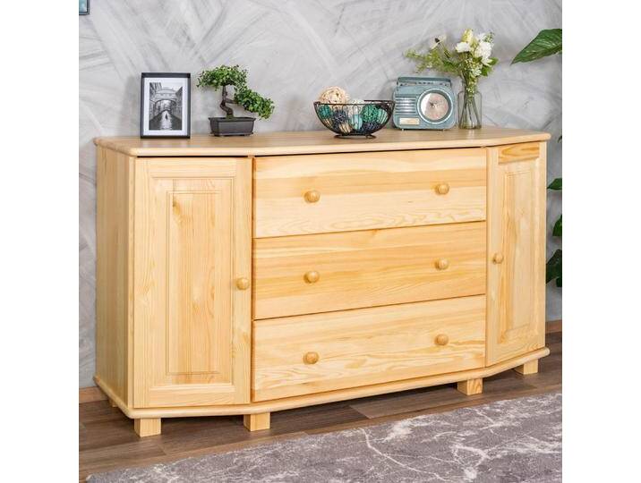 Kommode Massivholz 057 - Abmessung 78 x 140 x 47 cm (H x B x T) von easyMÖBEL