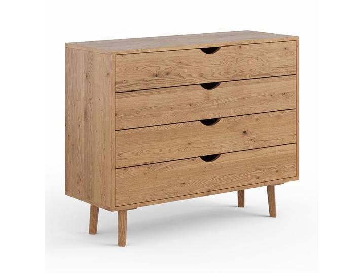 Kommode Minnu 02 aus Wildeiche massiv, geöltes Holz, 90x 110 x 40 cm, mit 4 geräumigen Schubladen, integriertes Soft Closing System, minimalistisch Kommode Minnu 02 aus Wildeiche massiv, geöltes Holz, 90x 110 x 40 cm, mit 4 geräumigen Schubladen, integriertes Soft Closing System, minimalistisch von easyMÖBEL