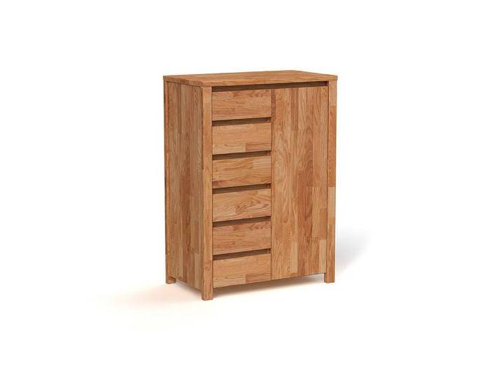 Kommode Tasman 16 Kernbuche massiv geölt - Abmessungen: 112 x 80 x 45 cm (H x B x T) von easyMÖBEL