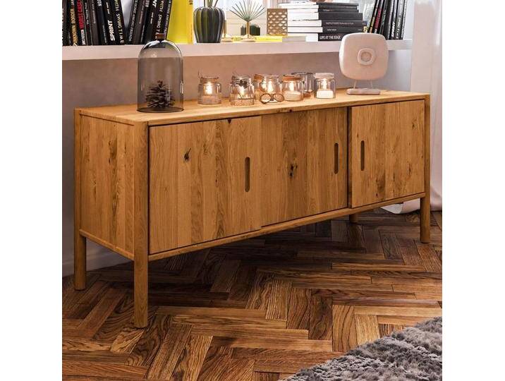 Kommode Wellsford 20 Wildeiche massiv geölt - Abmessungen: 64 x 142 x 46 cm (H x B x T) von easyMÖBEL