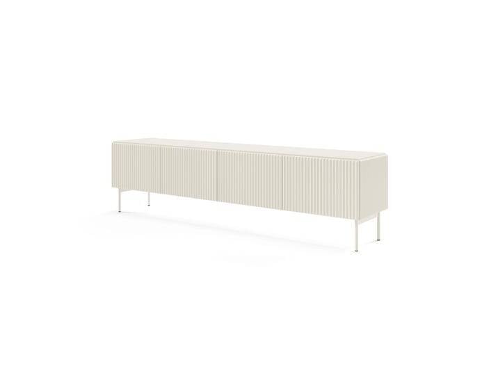 Langes TV-Board / TV-Möbel Goulette 05 Farbe: Kaschmir Push-to-open Funktion 4 Kipptüren ABS-Kantenschutz Maße: 51 x 195 x 39,5 cm fü Langes TV-Board / TV-Möbel Goulette 05 Farbe: Kaschmir Push-to-open Funktion 4 Kipptüren ABS-Kantenschutz Maße: 51 x 195 x 39,5 cm fü von easyMÖBEL