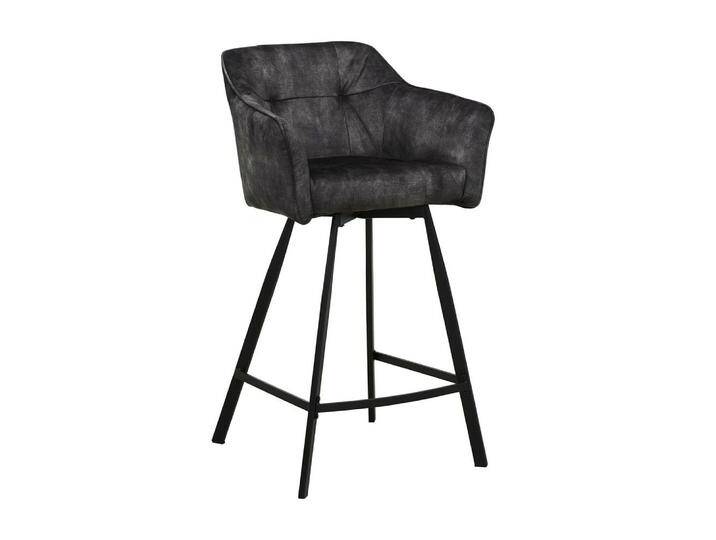 Moderner Barhocker Okola 93 in Anthrazit, 100 x 58 x 56 cm, mit Armlehnen und integrierter Fußstütze, hochwertige Polsterung Moderner Barhocker Okola 93 in Anthrazit, 100 x 58 x 56 cm, mit Armlehnen und integrierter Fußstütze, hochwertige Polsterung von easyMÖBEL