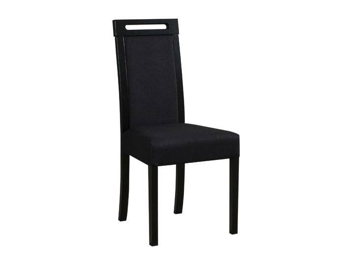 Moderner Esszimmerstuhl Alangis in elegantem schwarz, Polster aus T-25 Schaum, Buchenholz Korpus, robustes Holz, hoher Sitzkomfort von easyMÖBEL