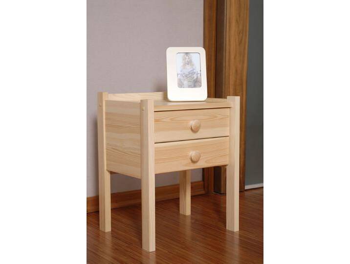 Nachtkommode Kiefer massiv Vollholz natur 003 - Abmessung 52 x 40 x 33 cm (H x B x T) von easyMÖBEL