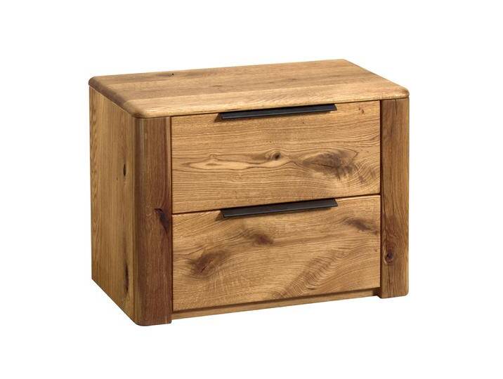 Nachtkommode Teresina 10, Farbe: Natur, Eiche teilmassiv – 45 x 60 x 39 (H x B x T) von easyMÖBEL