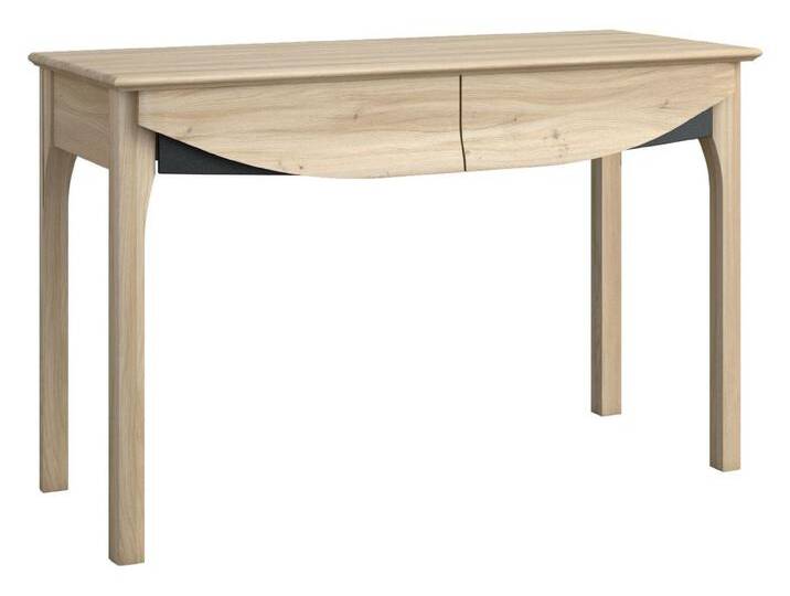 Praktischer Schminktisch Trogir 37 mit Push-to-open System, Eiche Braun gebleicht, teilmassiv, Maße: 82 x 124 x 53 cm, mit zwei Schubladen Praktischer Schminktisch Trogir 37 mit Push-to-open System, Eiche Braun gebleicht, teilmassiv, Maße: 82 x 124 x 53 cm, mit zwei Schubladen von easyMÖBEL