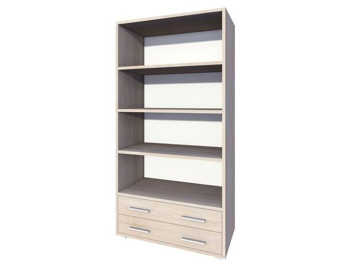 Regal Garut 29 Sonoma Eiche 194 x 80 x 40 cm Platzsparendes Standregal mit Schubladen & Einlegeböden Modernes Design von easyMÖBEL