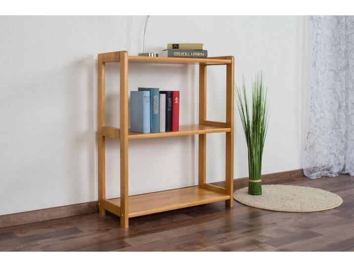 Regal Kiefer massiv Vollholz Erlefarben Junco 57B - 86 x 70 x 30 cm (H x B x T) von easyMÖBEL